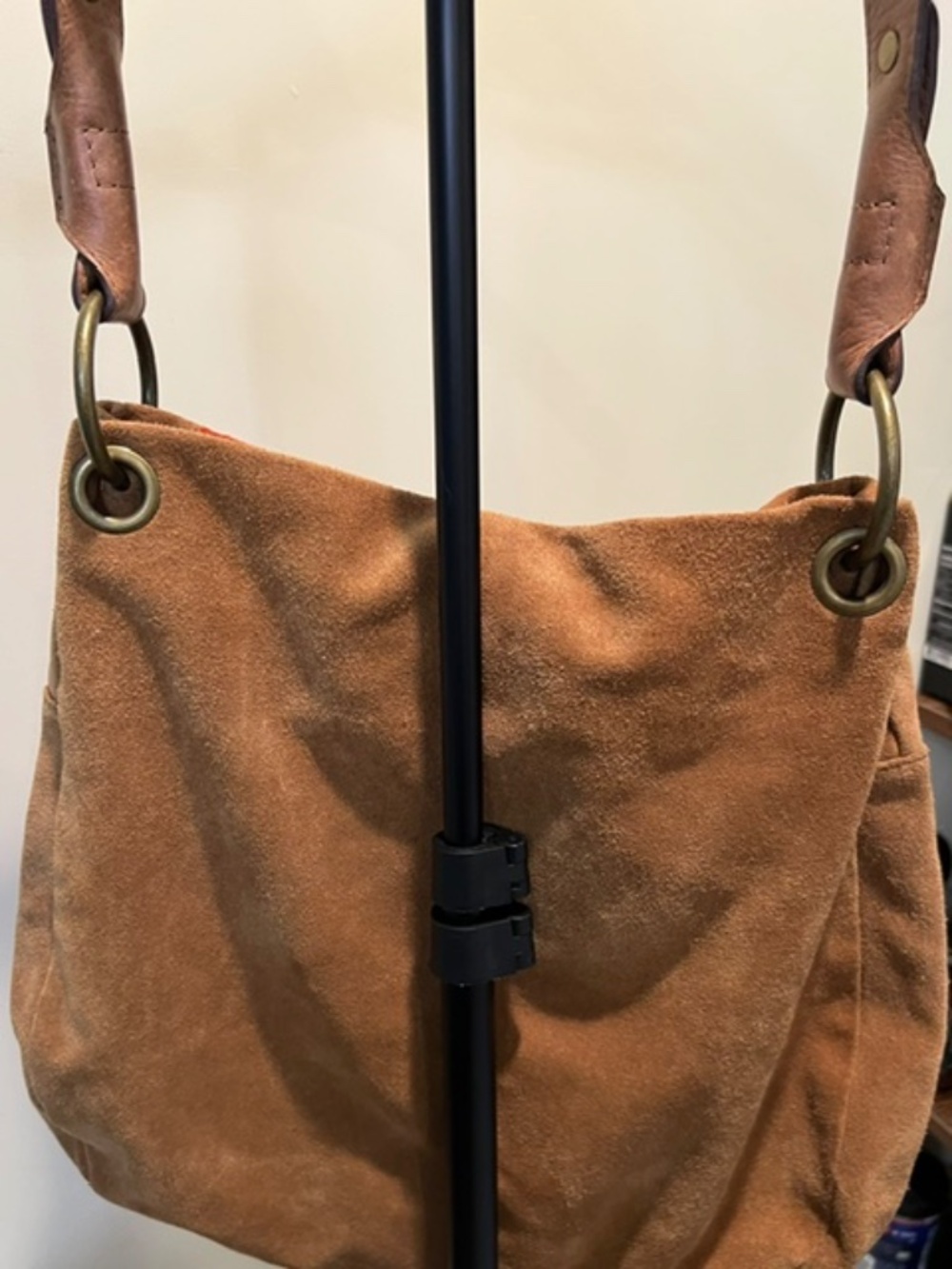 Nine West Vintage American Multicolor Suede Patchwork Hobo Bag - Picture 2 of 5